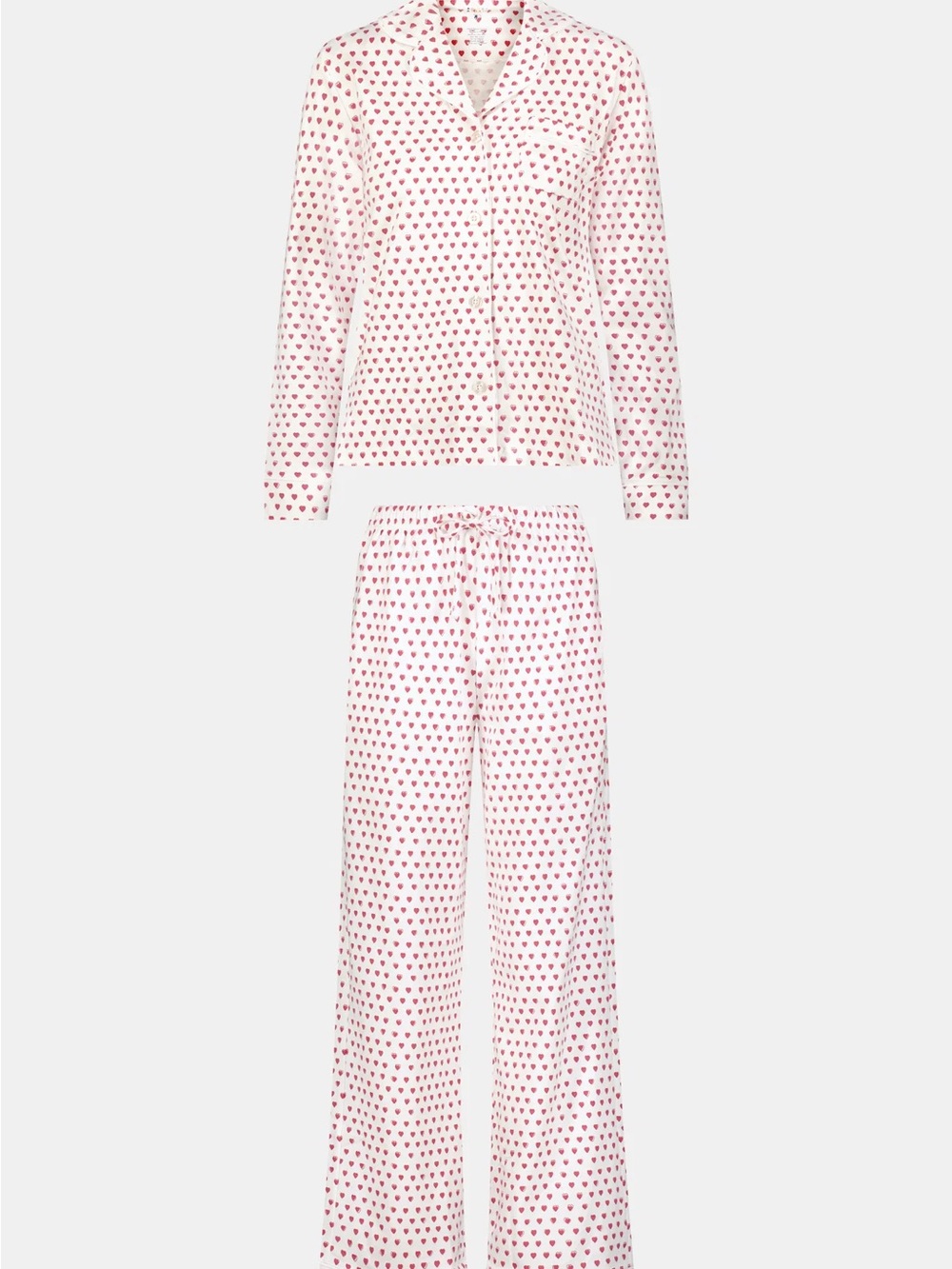 Roller Rabbit Pink Hearts Long Sleeve Pajamas M